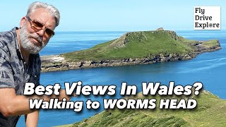 Best Views In Wales Walking To Worms Head Rhossili Gower [upl. by Ylerebmik]