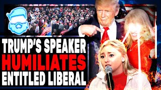 Woke Harvard Brat HUMILIATED By Trump Speaker In Hilarious Exchange You Cant Miss [upl. by Held202]