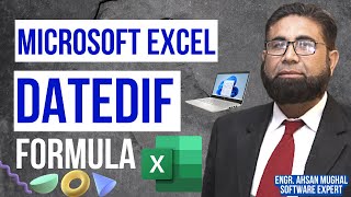 DATEDIF FORMULA MICROSOFT EXCEL FORMULA MOST INTERESTED FORMULA DAYS MONTHS amp YEARS [upl. by Selmner]