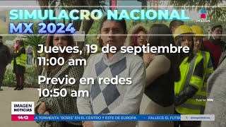 ¡Toma nota Mañana se va a llevar a cabo el Simulacro Nacional 2024  Noticias con Crystal Mendivil [upl. by Oirelav]