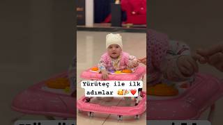 Yürüteç ile ilk adımlar 🥰🎉❤️mybaby baby keşfet keşfet öneçıkar bebek [upl. by Atnoid]