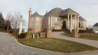 Illinois mansions in South Barrington Illinois subdivisions northwest Chicago suburb [upl. by Jae]