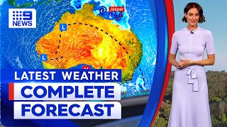 Australia Weather Update Strong winds and heavy rain to continue  9 News Australia [upl. by Vashtee]