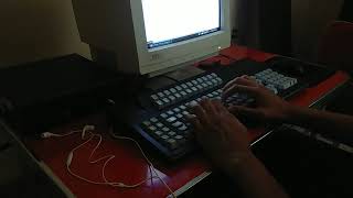 Affirmative 1225T Unicomp PC 122 Model M typing demo [upl. by Halak]