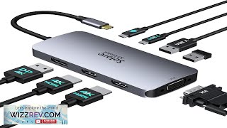 USB C Docking Station Dual HDMI Monitor Adapter Selore USB C Hub Review [upl. by Libby788]