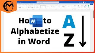 How to Alphabetize in Microsoft Word [upl. by Stratton]