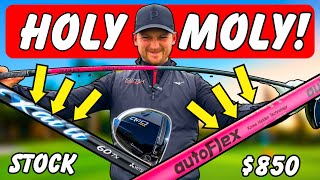 I Put a 850 AUTOFLEX Shaft In The Qi10 MAX DRIVER VS STOCK SHAFTHOLY MOLY [upl. by Janina]