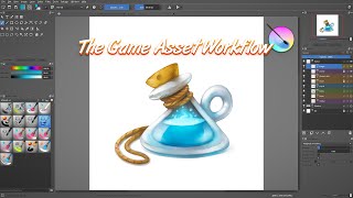 Overview of the game asset creation process in Krita [upl. by Rheta293]