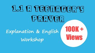 11 A Teenagers Prayer  Std  10th  Explanation amp English Workshop  By Anil Dalvi Sir [upl. by Siegel647]