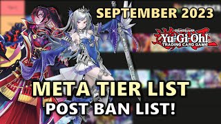 Meta Tier List POST September BAN LIST  Best Meta and Rogue Decks New Format  YuGiOh Discussion [upl. by Merriam]