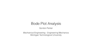 Bode Plot Analysis [upl. by Leanora]