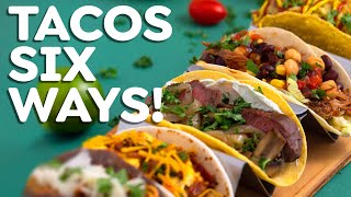 Easy TACOS 6 Ways – Fish Tacos Steak Tacos amp More [upl. by Nylesoy]