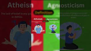 atheism vs Agnosticism religionexplained history religion facts christmas religiouscomparison [upl. by Redla363]