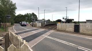 BRAND NEW LEDS Kempston Hardwick Station Level Crossing Bedfordshire Thursday 30052019 [upl. by Liddy]