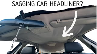 THE PROCESS IN FIXING A SAGGING HEADLINER Holden VE VF Commodore Wagon [upl. by Valerio]