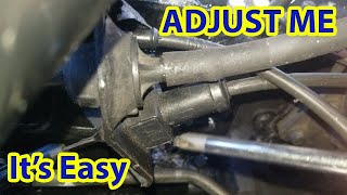 Adjust trans kick down cable 12V Dodge [upl. by Pinkham]