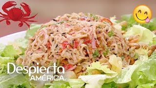 Receta fácil y rápida de ensalada de cangrejo [upl. by Nathanson]