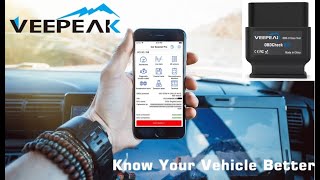 Veepeak OBD2 Bluetooth Scanner for iOS and Android BT4 0 Car Check Engine [upl. by Rrats]