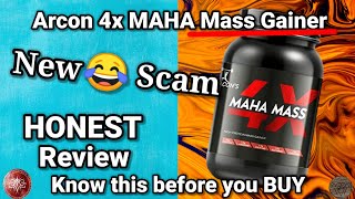 Acron 4x Maha Mass Gainer HONEST review  with LAB TEST [upl. by Anahsek727]