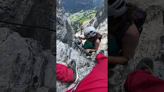 Is this one of the best via ferrata in Europe  Klettersteig Daubenhorn [upl. by Martreb]