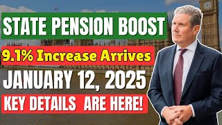 State Pension Boost 91 Increase Arrives on January 12 2025 –Watch video for full detail [upl. by Cirad]