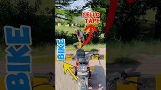 Cello Tape VS Bike 🏍️😱 [upl. by Adniuqal462]