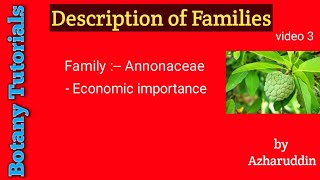 Annonaceae family economic importancePart3 [upl. by Pierro822]