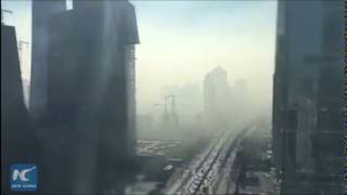 Time lapse Smog rolling into Beijing [upl. by Noby]