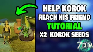 How To Help Korok Reach His Friend in Zelda Tears of The Kingdom STEPBYSTEP [upl. by Greysun]