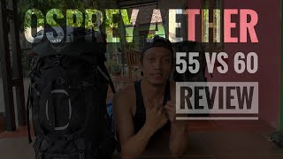 Osprey Aether 55 Detail Full Review [upl. by Enilecram]