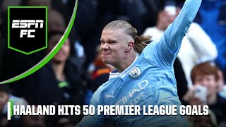 How goal ‘MONSTER’ Erling Haaland made Premier League history for Man City  ESPN FC [upl. by Cohbath]