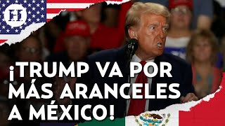 ¡Trump duplica amenaza Promete aranceles del 200 para vehículos importados desde México [upl. by Aicinad273]