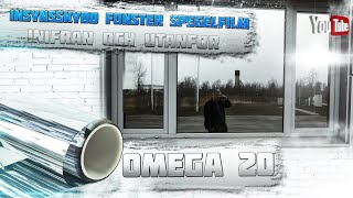 Insynsskydd fönster spegelfilm inifrån och utanför Omega 20 spegelfilm [upl. by Sairtemed]