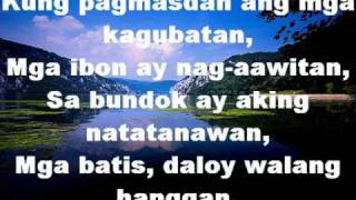 How Great Thou Art lyrics  tagalog version  dhan nuguid [upl. by Anatniuq]