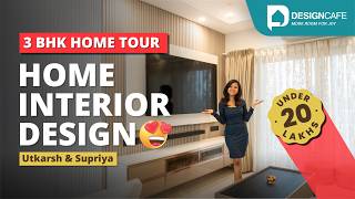 Stunning 3BHK Home Tour in Bengaluru  Modern Interior Design by DesignCafe [upl. by Rigby720]