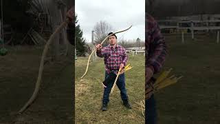 52lb Ukrainian Cossack Bow by Sarmat Archery [upl. by Nahttam567]