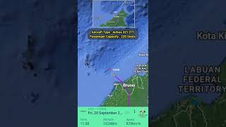 Indonesia to Vietnam Denpasar to Hanoi Flight Route 2092024 shorts aviation travel [upl. by Nnaerb]