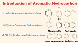 Aromatic hydrocarbons  Types of aromatic hydrocarbons  criteria of aromatic hydrocarbons [upl. by Secor]