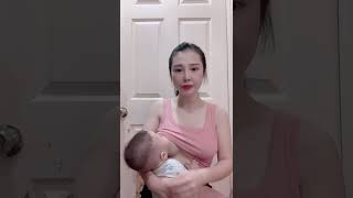 Breastfeeding Feeding a Baby with Pretty Mother Part 71 beautiful breastfeeding amazing [upl. by Arodal]