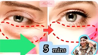 5mins 💯 AntiAging Face Exercise For Eye Bags  Eye Wrinkles  Dark Circles [upl. by Kalb]