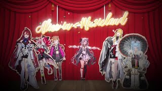 Zeta Kobo Kaela Ollie Risu amp Elizabeth Sing Alice In Musicland 【Zetas 3D Jazzeta Show】 [upl. by Noid]