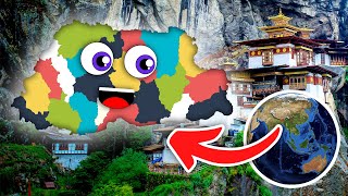 Bhutan  Geography amp Districts  Countries of the World [upl. by Enirrok]