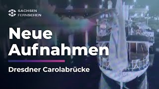 CAROLABRÜCKE DRESDEN Neues Video vom Brückeneinsturz aufgetaucht I Sachsen Fernsehen [upl. by Erdne]