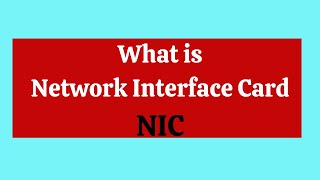 What is Network Interface Card  NIC   Hindi [upl. by Coffey]