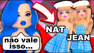 Desfilei em DUPLA no NOVO FASHION FAMOUS do Roblox [upl. by Ilesara]