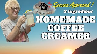 How to Make Coffee Creamer With Only 3 Ingredients creamercoffeecreamer homeiswherethehealthis [upl. by Dlorag631]