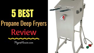 5 Best Propane Deep Fryers Review in 2019  Fryer House [upl. by Nwahsan]