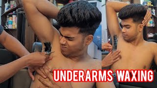 Underarms Waxing  Underarms Hair Removal  Underarms Clean🪒 [upl. by Arimaj]