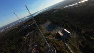 Drone diving old TV tower in Norway 4K [upl. by Inahc]