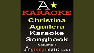 Nasty Naughty Boy Originally Performed By Christina Aguilera Karaoke Version [upl. by Alleras]